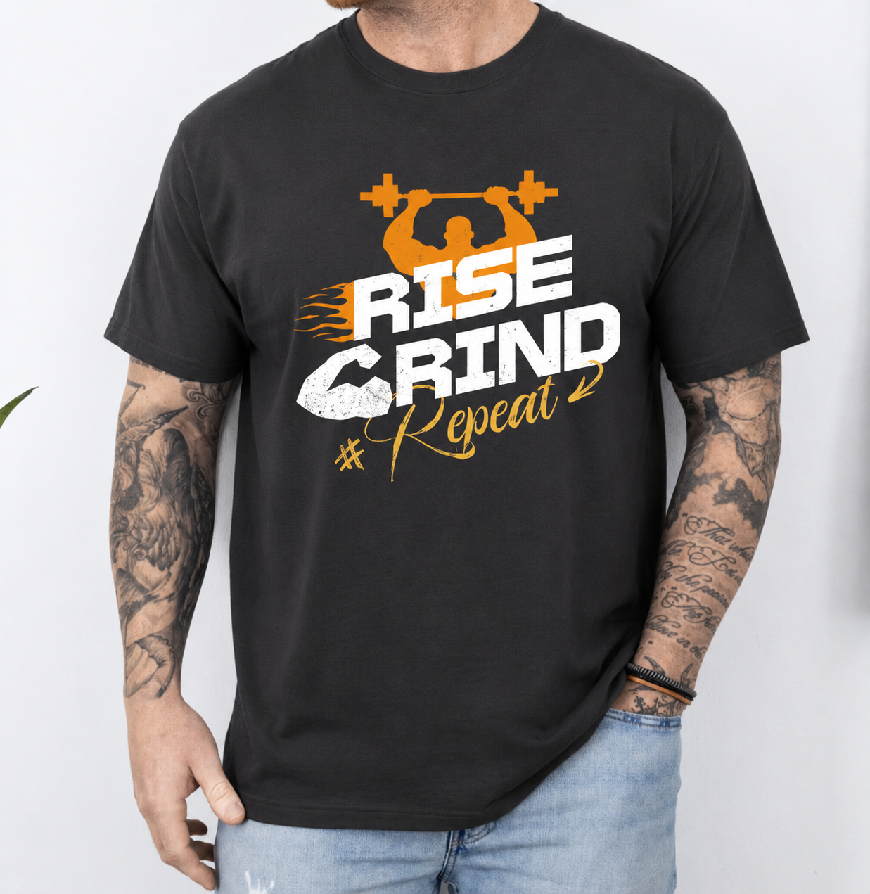 Rise Grind Repeat Gym T-Shirt